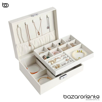 Joyero Organizador de Joyas con Almacenamiento para Collares y Pulseras - organizador - chile - bazar oriente