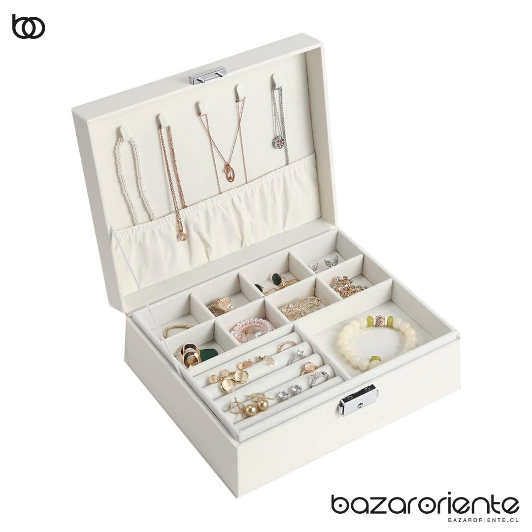 Joyero Organizador de Joyas con Almacenamiento para Collares y Pulseras - organizador - chile - bazar oriente