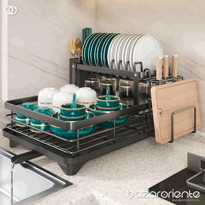 Organizador de Cocina Multifuncional de Carbono – Orden y Estilo en tu Cocina - chile-  bazar oriente