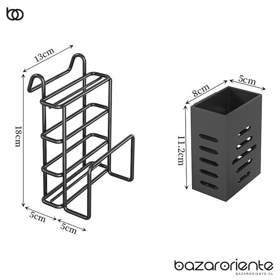 Organizador de Cocina Multifuncional de Carbono – Orden y Estilo en tu Cocina - chile-  bazar oriente