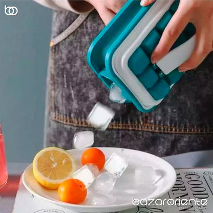 Hielera Portátil con Molde de Cubos de Hielo – Mantén tus Bebidas Frías en Cualquier Lugar - cocina - camping - chile - bazar oriente